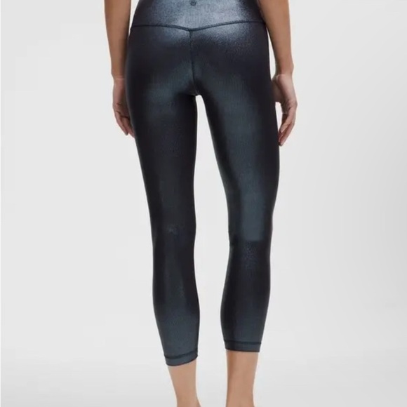 Lululemon Align Rib HR 25’’ Radiate Foil Print Black Night Size 12 - Picture 2 of 10